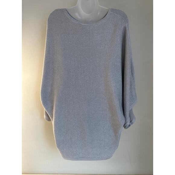 Soma large metallic silver gray dolman sweater - Picture 3 of 3